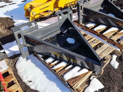 ice scraper skid steer|skid steer scraper attachment.